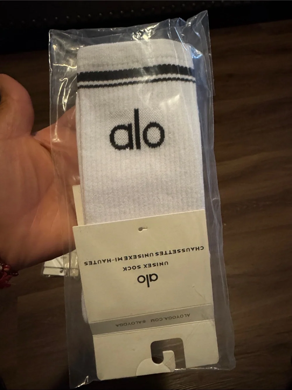 Unisex Crew Socks - Pink, Cream, White (3-Pack)